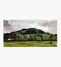 "End of Another Day" - Brent Knoll, Somerset Photographic Print