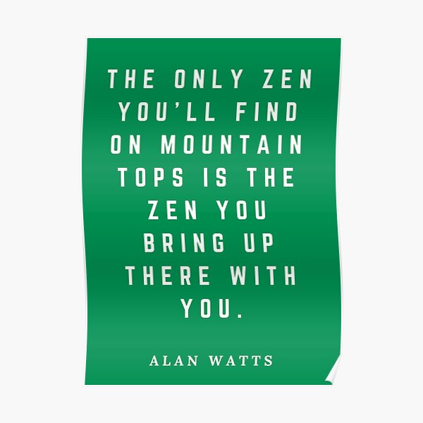 PHOTO GIFT THE PSYCHONAUT SERIES ALAN WATTS QUOTE POSTER 2