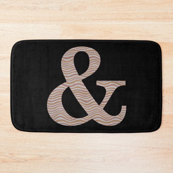 Item preview, Letter & Ampersand Metallic Look Stripes Silver Gold Copper designed and sold by theartofvikki.