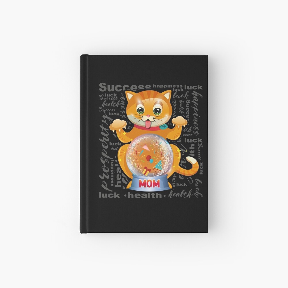 Cahier A Spirale Chat Ou Chaton Drole Celebrant La Fete Des Meres Maman Anniversaire Grands Voeux Cadeau Par Lighvision Redbubble