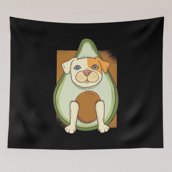 Item preview, Avocado American Pit Bull Terrier Puppy Dog designed and sold by Cute and Funny Animal Art Designs.