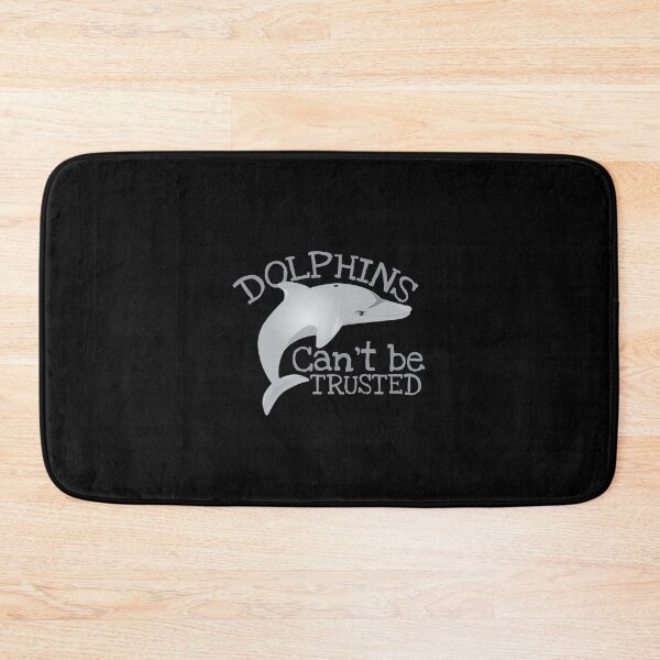 Item preview, DOLPHINS can't be TRUSTED funny ocean swimmer design designed and sold by jazzydevil.