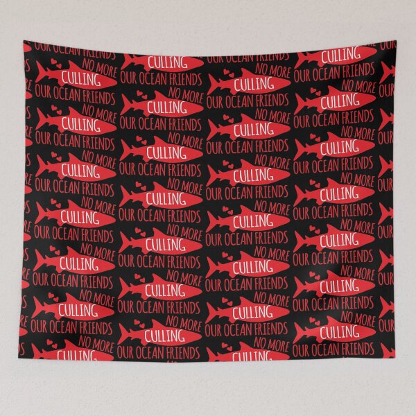 Item preview, No more culling our OCEAN FRIENDS! (Sharks) designed and sold by jazzydevil.