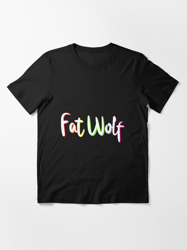 Alternate view of Fat Wolf Rainbow Essential T-Shirt