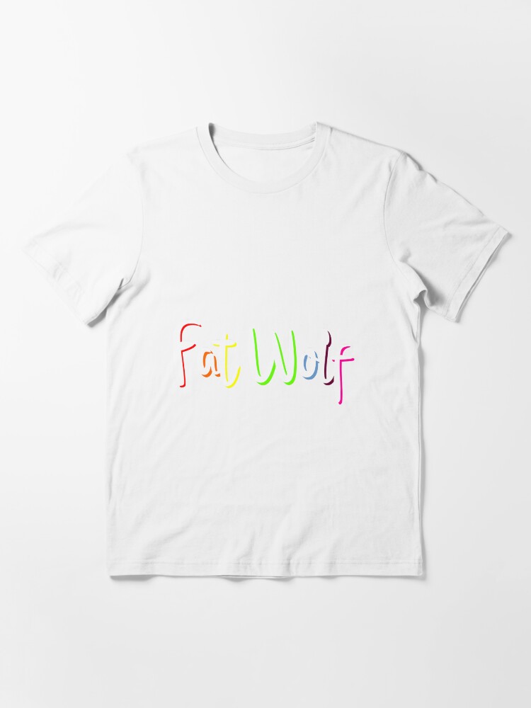 Alternate view of Fat Wolf Rainbow Essential T-Shirt