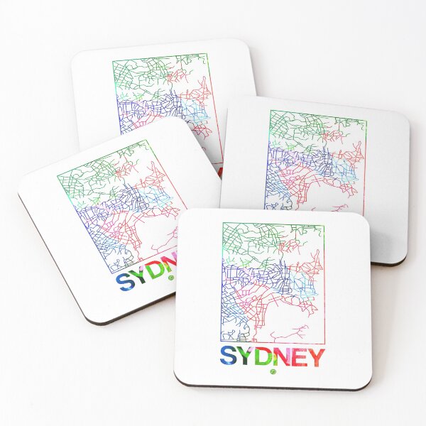 Item preview, Sydney Watercolor Street Map designed and sold by Irina March.