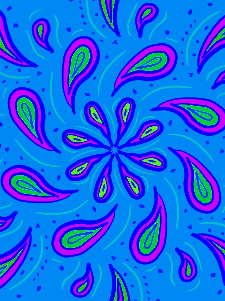 Paisley Blue by roseglasses