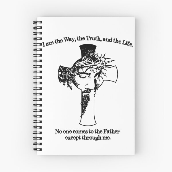 Item preview, Jesus Christ Cross "I am the way, the truth and the life" designed and sold by tshirtbycazo.
