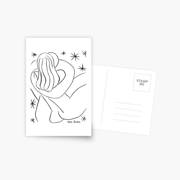 Henri Matisse The Hug Abraccio 1944 Original Artwork Reproduction, Tshirts, Prints, Posters, Men, Women, Kids Postcard
