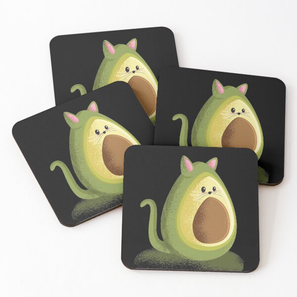 Item preview, Avogato Guacamole Cat designed and sold by Cute and Funny Animal Art Designs.