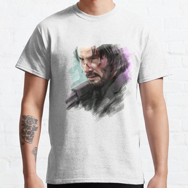 John (fond blanc / transparent) T-shirt classique