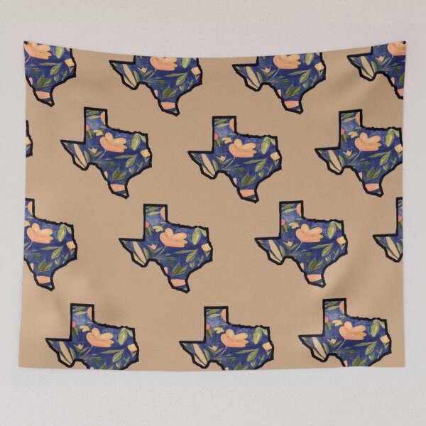 Item preview, Blue Texas Brown Background designed and sold by Hollee Becerra.