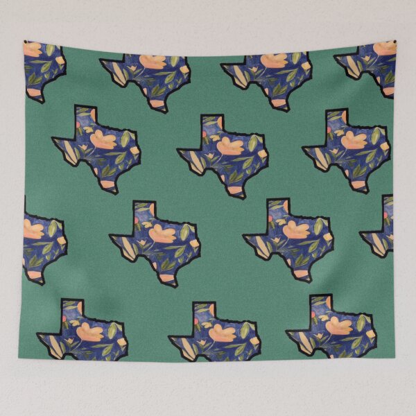 Item preview, Blue Texas Green Background designed and sold by Hollee Becerra.