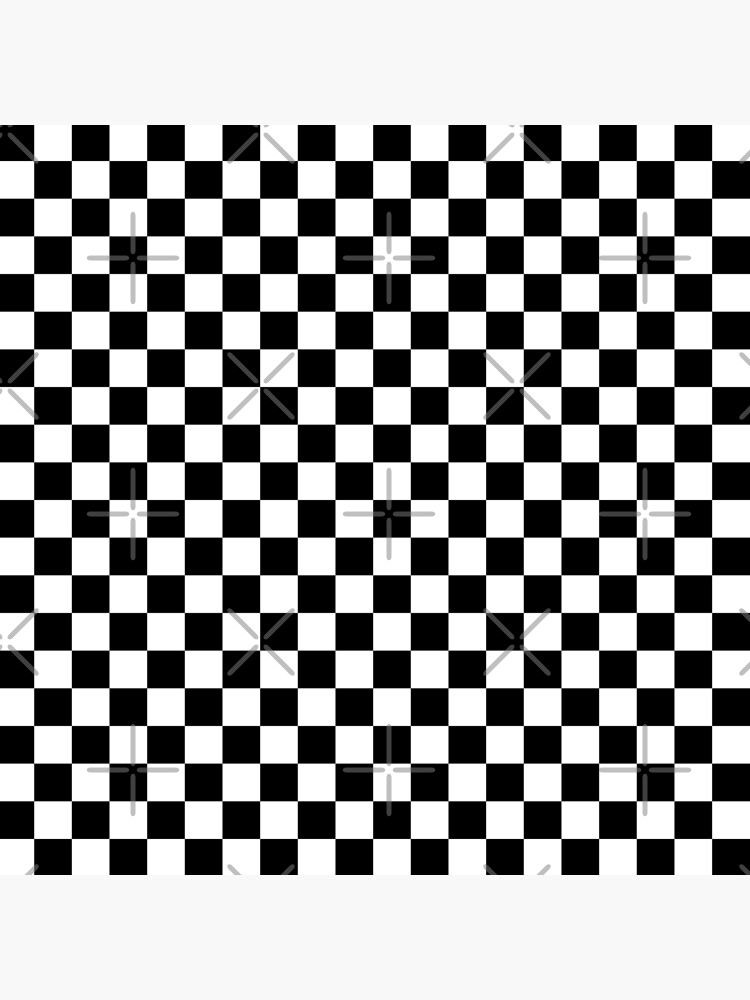 checkerboard black white