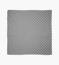 Check pattern. Checkered pattern. Black and white check pattern. Checkerboard. Chessboard. Scarf