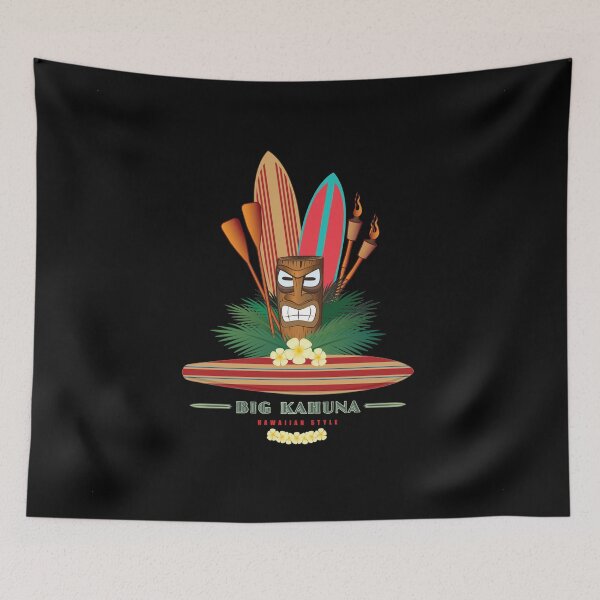 Item preview, Big Kahuna Hawaiian Style Tiki Paddle Boards BLK designed and sold by Frank Schuster.
