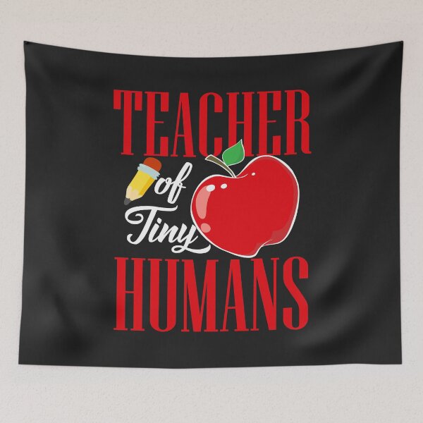 Item preview, Teacher of Tiny Humans Funny Back to School First Day Cute designed and sold by hadleydesigns.