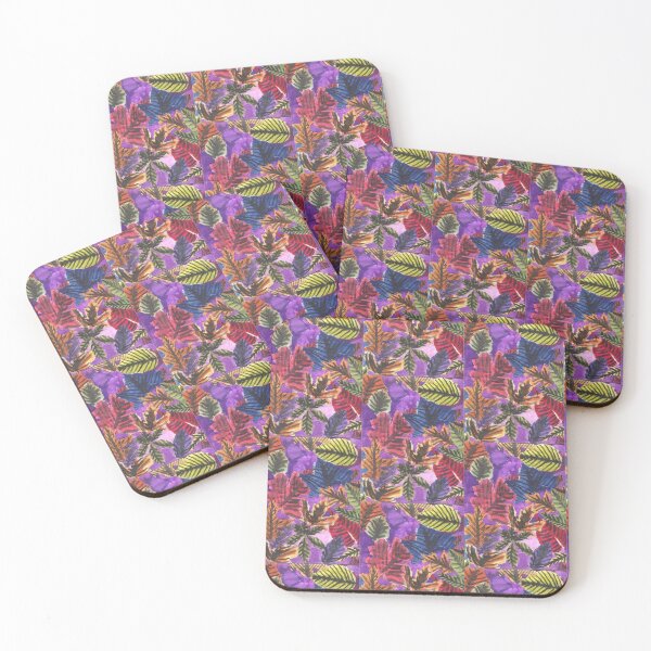 Item preview, Autumn Leaves Purple Skies Multicolored Artwork by Melissa Currie-White designed and sold by curriespice.