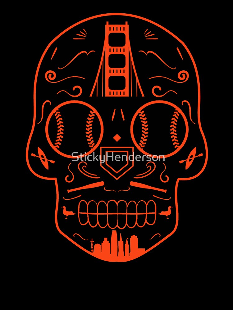 San Francisco Baseball Sugar Skull Kids T-Shirt for Sale by  StickyHenderson