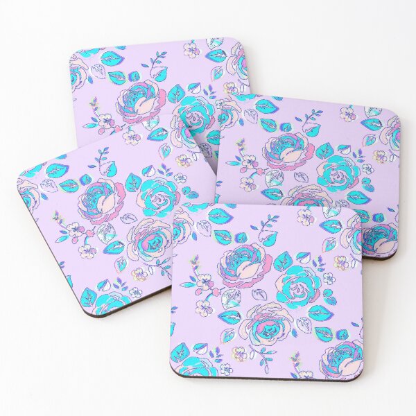 Item preview, Painted Roses Lilac Pink Blue designed and sold by PageDesigns.