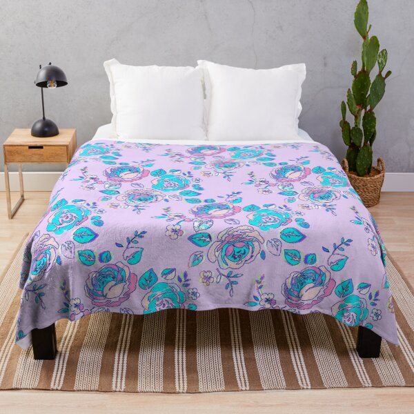 Item preview, Painted Roses Lilac Pink Blue designed and sold by PageDesigns.