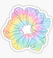 pastel tie dye scrunchie Sticker