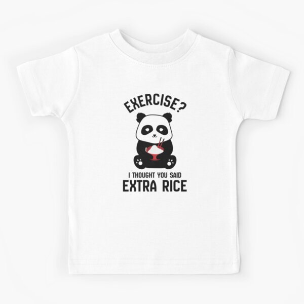 Funny Fitness Shirts Sweatshirt Food Shirt Funny Shirt Cute Kawaii Clothes Exercise I Thought You Said Extra Rice Shirt Fitness Shirt