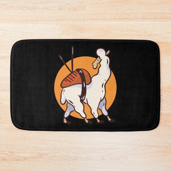 Item preview, Japanese Cuisine Sushi Llama designed and sold by Cute and Funny Animal Art Designs.