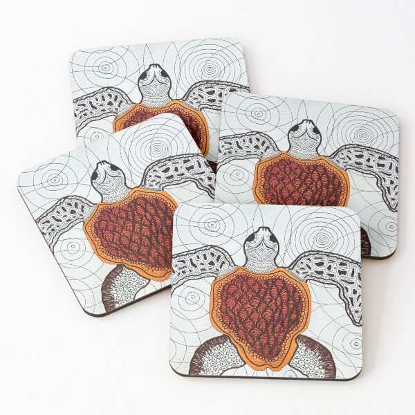 Item preview, patterned turtle art designed and sold by charlieedent.