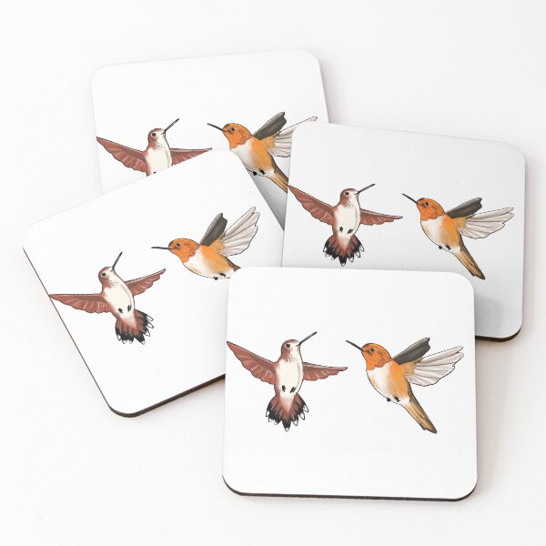 Item preview, Rufous Hummingbirds designed and sold by Allison Campbell.
