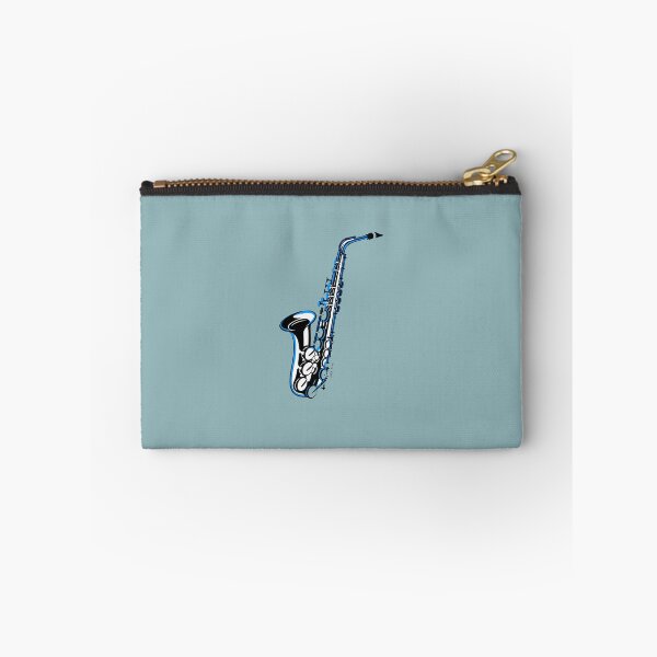 Item preview, saxophone doodle draw! light blue - Modern abstract art - digital paint by Iona Art Digital designed and sold by IonaArtDigital.