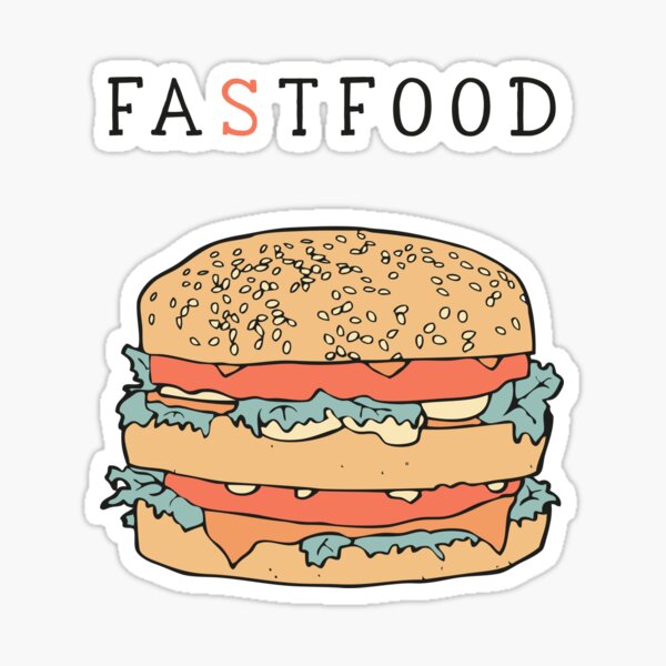 Fat food Sticker