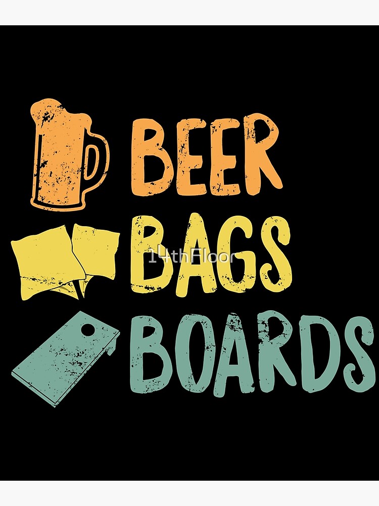 Beer Bags Boards United States Flag Cornhole T-Shirt