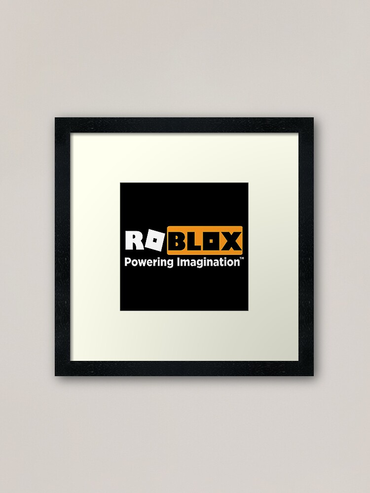 Roblox Logo Swap Meme Framed Art Print By Glyphz Redbubble