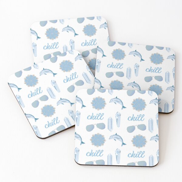 Item preview, Chill Summer Beach Sticker Pack in Light Blue designed and sold by The-Goods.