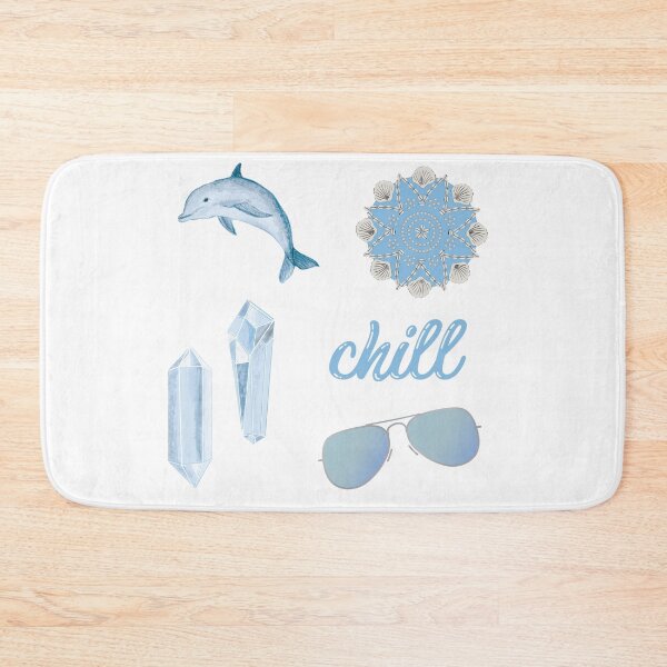 Item preview, Chill Summer Beach Sticker Pack in Light Blue designed and sold by The-Goods.
