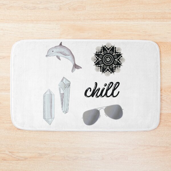 Item preview, Chill Summer Beach Sticker Pack in Black and White designed and sold by The-Goods.