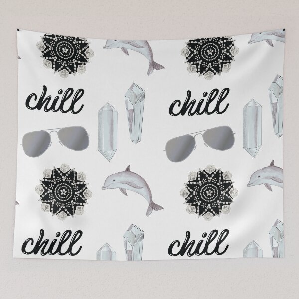 Item preview, Chill Summer Beach Sticker Pack in Black and White designed and sold by The-Goods.