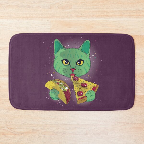Item preview, Cosmic Cat Pizza and Tacos designed and sold by Cute and Funny Animal Art Designs.