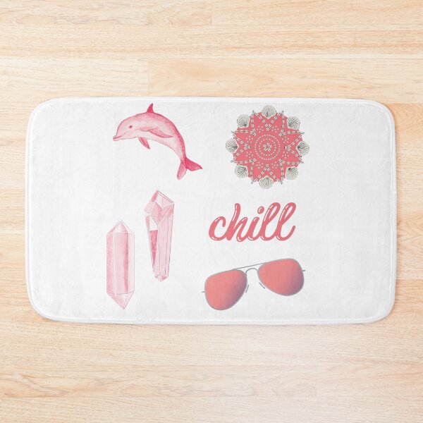 Item preview, Chill Summer Beach Sticker Pack in Coral designed and sold by The-Goods.