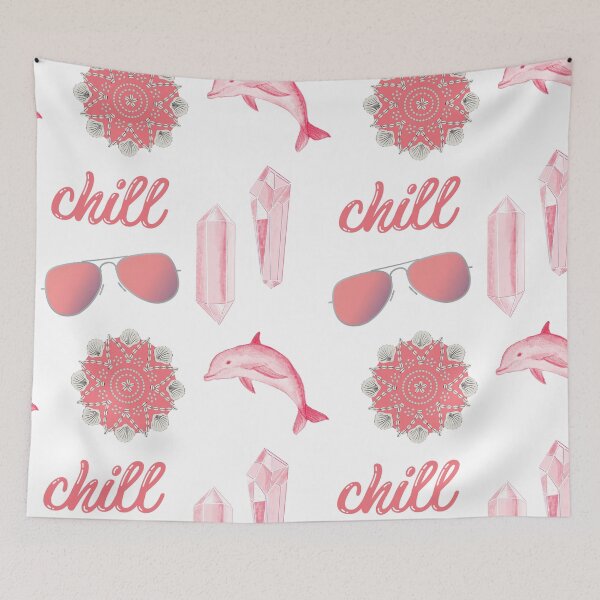 Item preview, Chill Summer Beach Sticker Pack in Coral designed and sold by The-Goods.