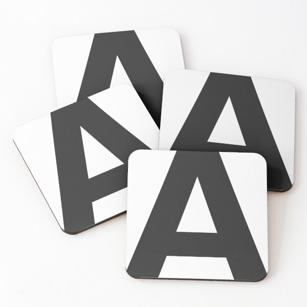 Item preview, Letter A Initial - Black Helvetica Monogram  designed and sold by synthesizer.
