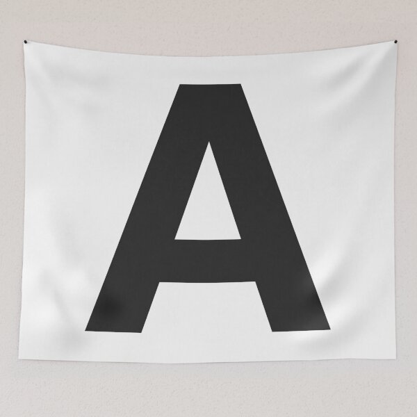 Item preview, Letter A Initial - Black Helvetica Monogram  designed and sold by synthesizer.