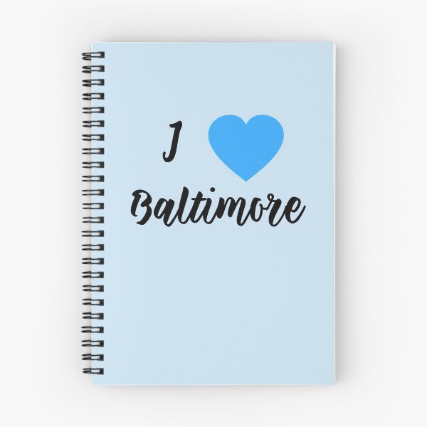 Artikelvorschau,  Ich liebe Baltimore mit blauem Herzen entworfen und verkauft von Greenbaby.