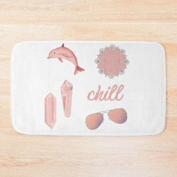 Item preview, Chill Summer Beach Sticker Pack in Peach, Blush Pink designed and sold by The-Goods.