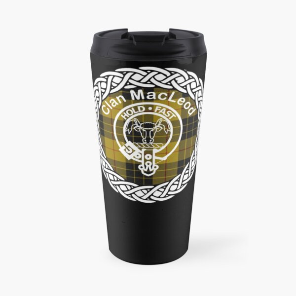 Clan MacLeod surname last name tartan crest badge Travel Mug