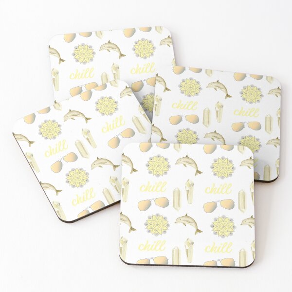 Item preview, Chill Summer Beach Sticker Pack in Light Yellow designed and sold by The-Goods.