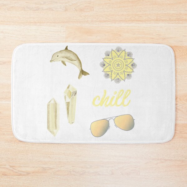 Item preview, Chill Summer Beach Sticker Pack in Light Yellow designed and sold by The-Goods.