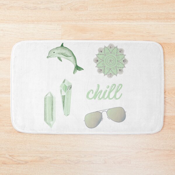 Item preview, Chill Summer Beach Sticker Pack in Light Green designed and sold by The-Goods.