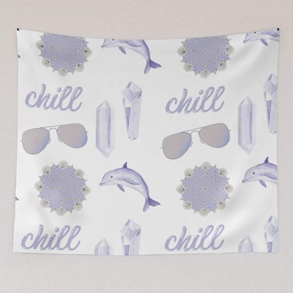 Item preview, Chill Summer Beach Sticker Pack in Light Purple Lilac designed and sold by The-Goods.